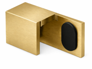 Right Hand Shower Door Stop - Brushed Gold